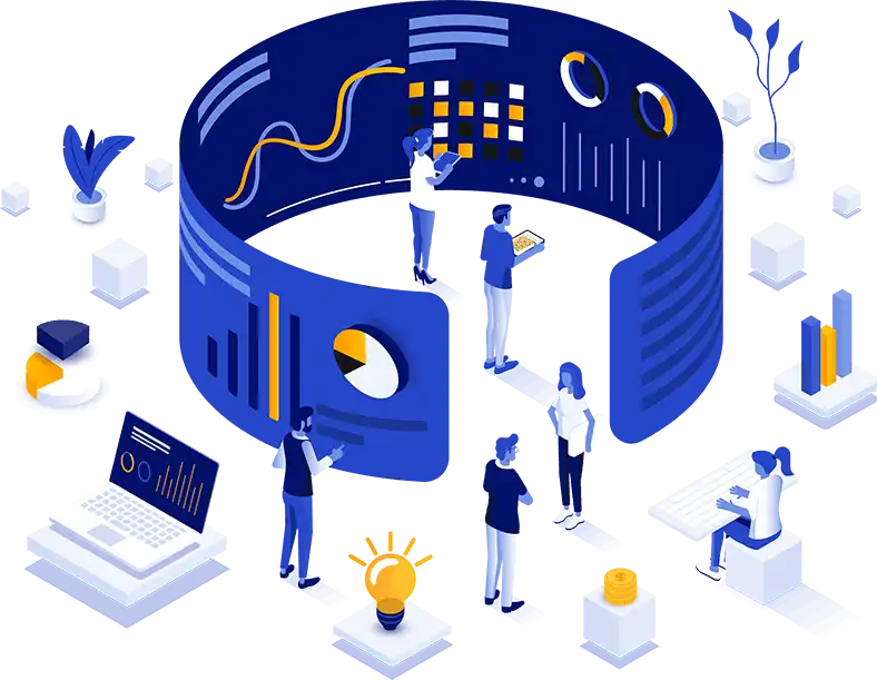 Digital marketing illustration